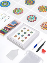 12 Mini Broderies Diamants - Mandalas 2