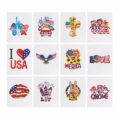 12 Mini Broderies Diamants - America