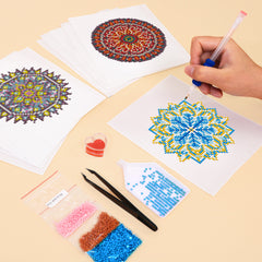 12 Mini Broderies Diamants - Mandalas