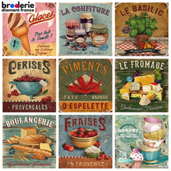 Broderie Diamant - Affiches de Cuisine Vintage