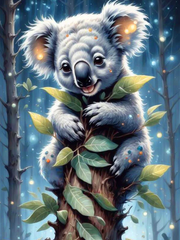 Broderie Diamant - Animaux Exotiques  Koala