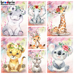 Broderie Diamant - Animaux Mignons Pastel