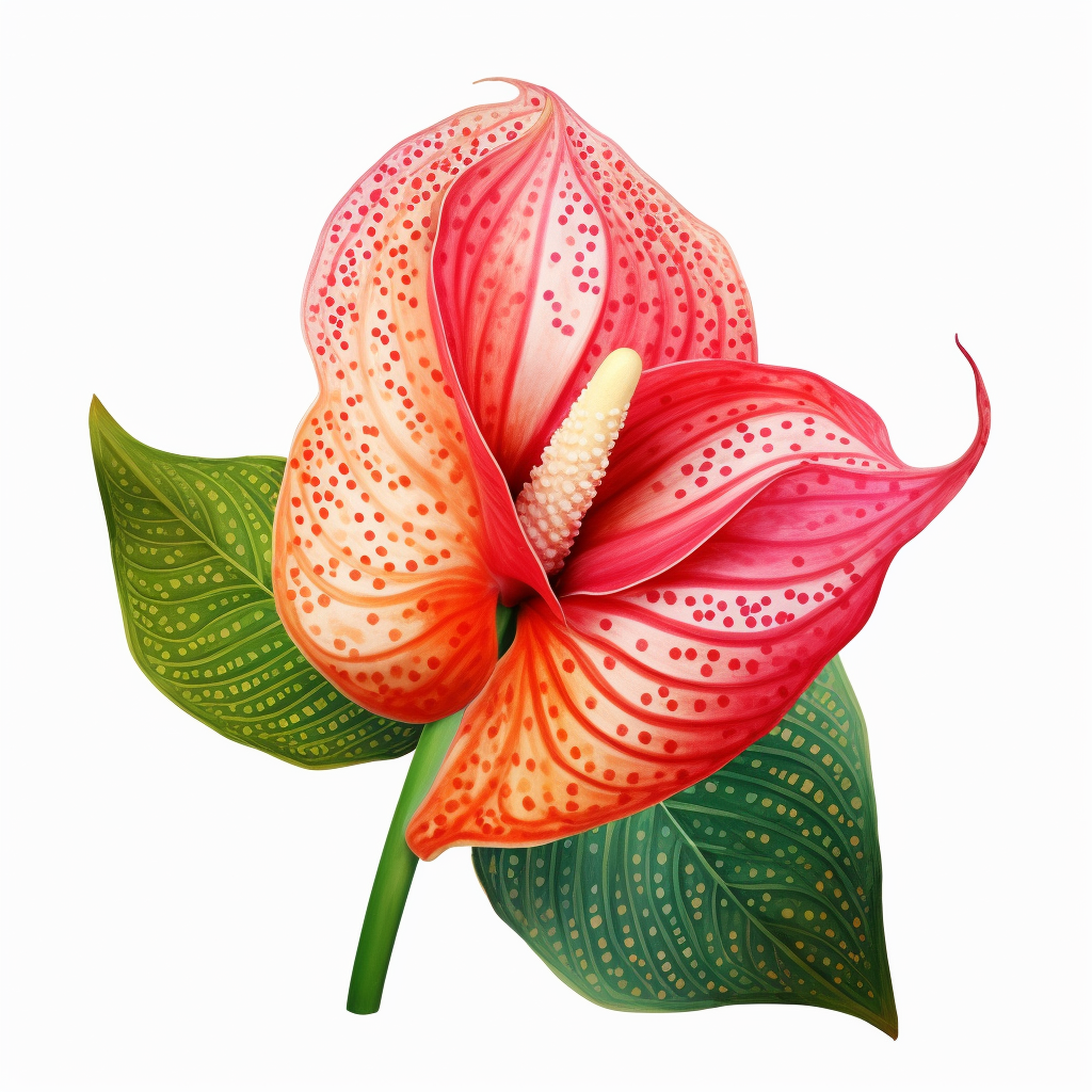 Broderie Diamant - Anthuriums Fleurs Exotiques  8