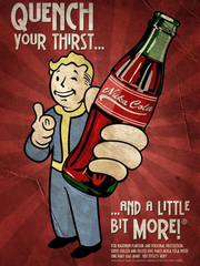 Broderie Diamant - Affiches Nuka Cola Vintage Fallout  3