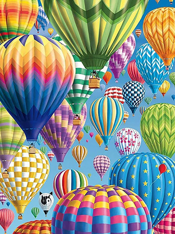 Broderie Diamant - Ballons Mongolfières 5