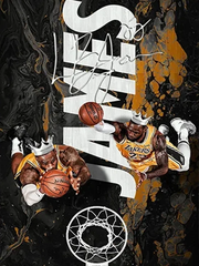 Broderie Diamant - Basket Lebron James 4