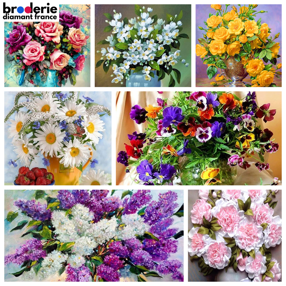 Broderie Diamant - Bouquets de Fleurs Colorées 3