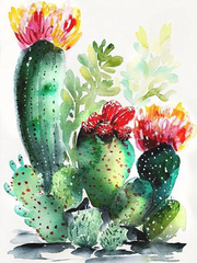 Broderie Diamant - Cactus en Fleurs 7