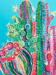 Broderie Diamant - Cactus Multicolores 3