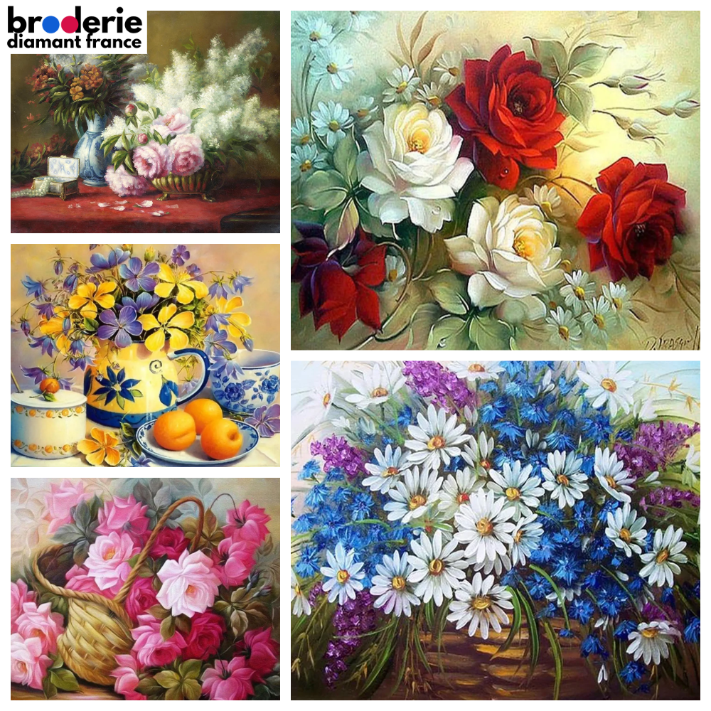 Broderie Diamant - Compositions Florales