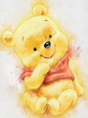 Broderie Diamant - Disney Baby Aquarelle  Winnie l'Ourson