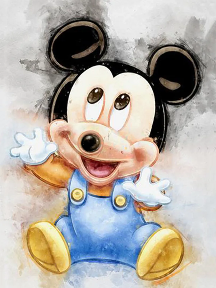 Broderie Diamant - Disney Baby Mickey et ses Amis Aquarelle  Dingo