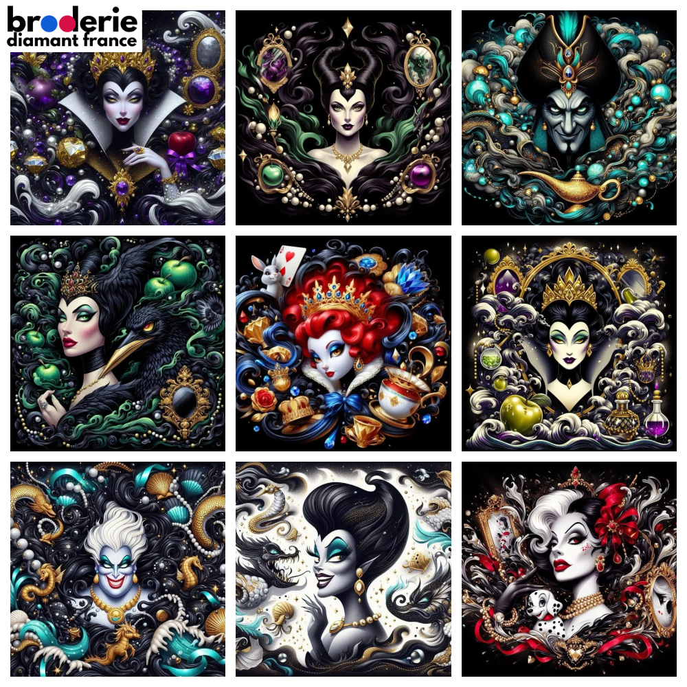 Broderie Diamant - Disney Villains 2