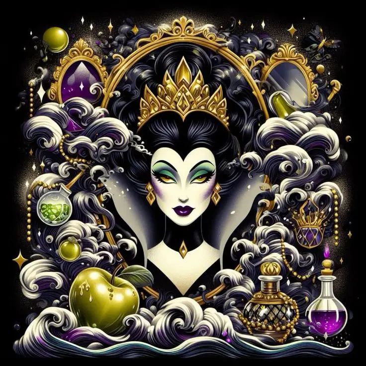 Broderie Diamant - Disney Villains 2  La Méchante Reine Grimhilde