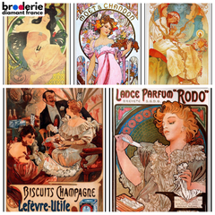 Broderie Diamant - Affiches de Femmes Vintage