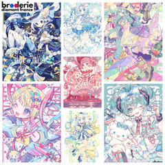 Broderie Diamant - Filles Manga Couleurs