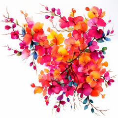 Broderie Diamant - Fleurs Bougainvilliers  6