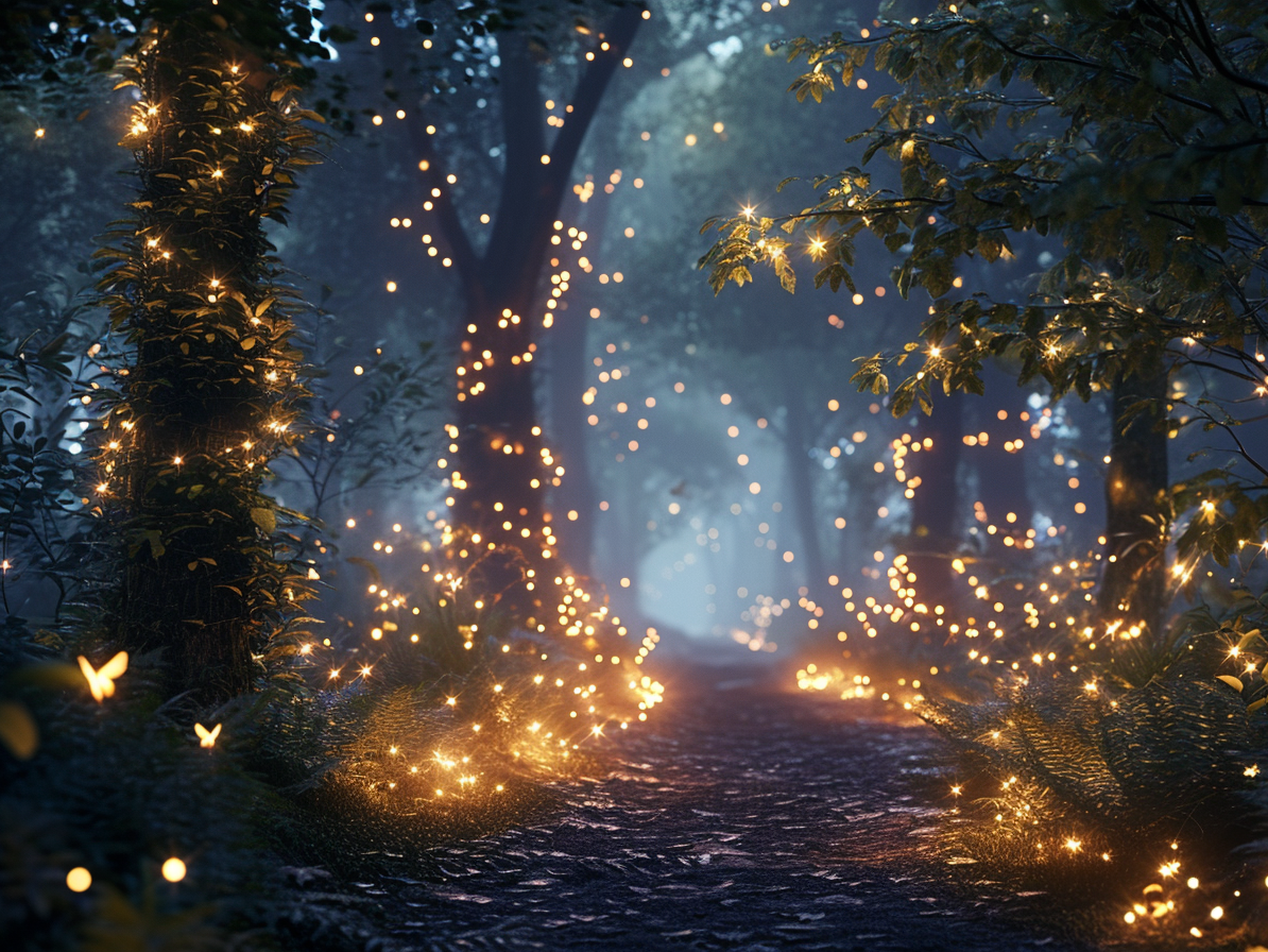 Broderie Diamant - Forêts Enchantées de Nuit  1