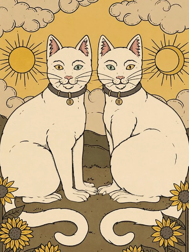 Broderie Diamant - Illustrations de Chats Style Tarot 7