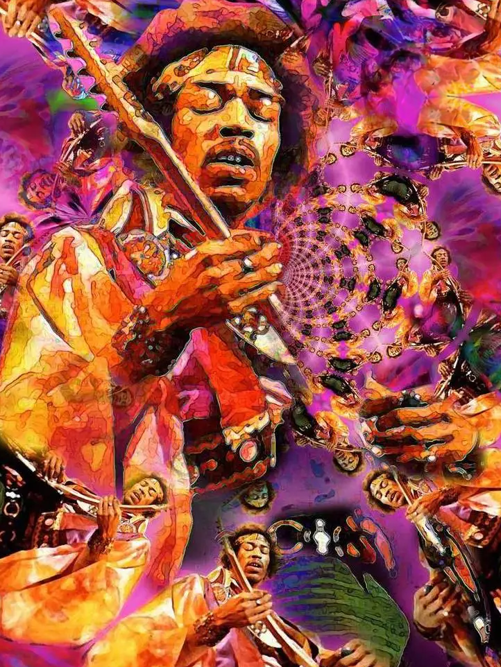 Broderie Diamant - Jimi Hendrix 2 6