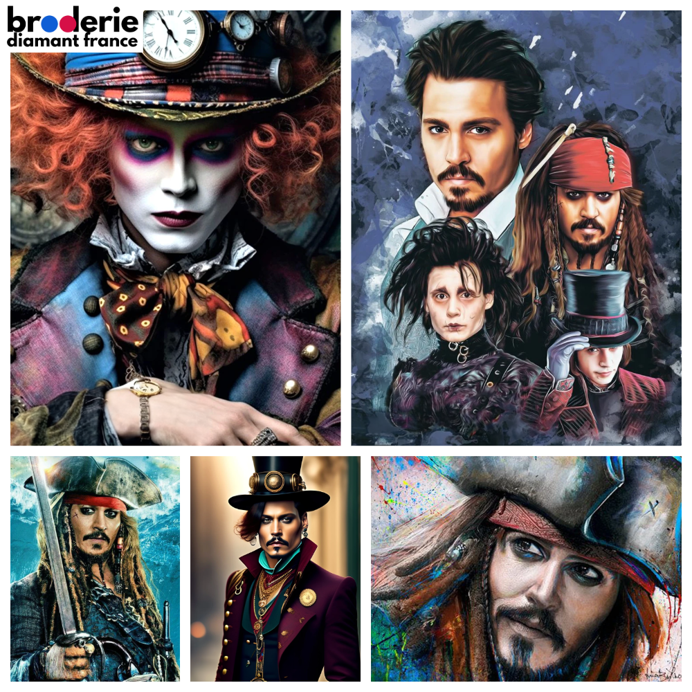 Broderie Diamant - Johnny Depp 2