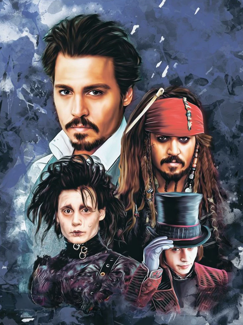 Broderie Diamant - Johnny Depp 2 5