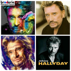 Broderie Diamant - Johnny Halliday