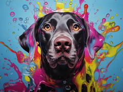 Broderie Diamant - Labradors  1