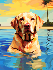 Broderie Diamant - Labradors 2  7