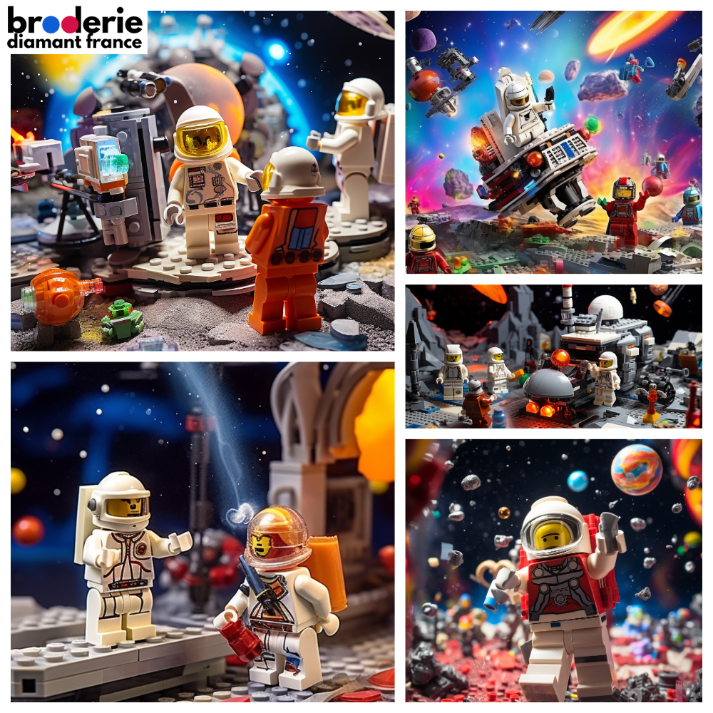 Broderie Diamant - Lego de l'Espace