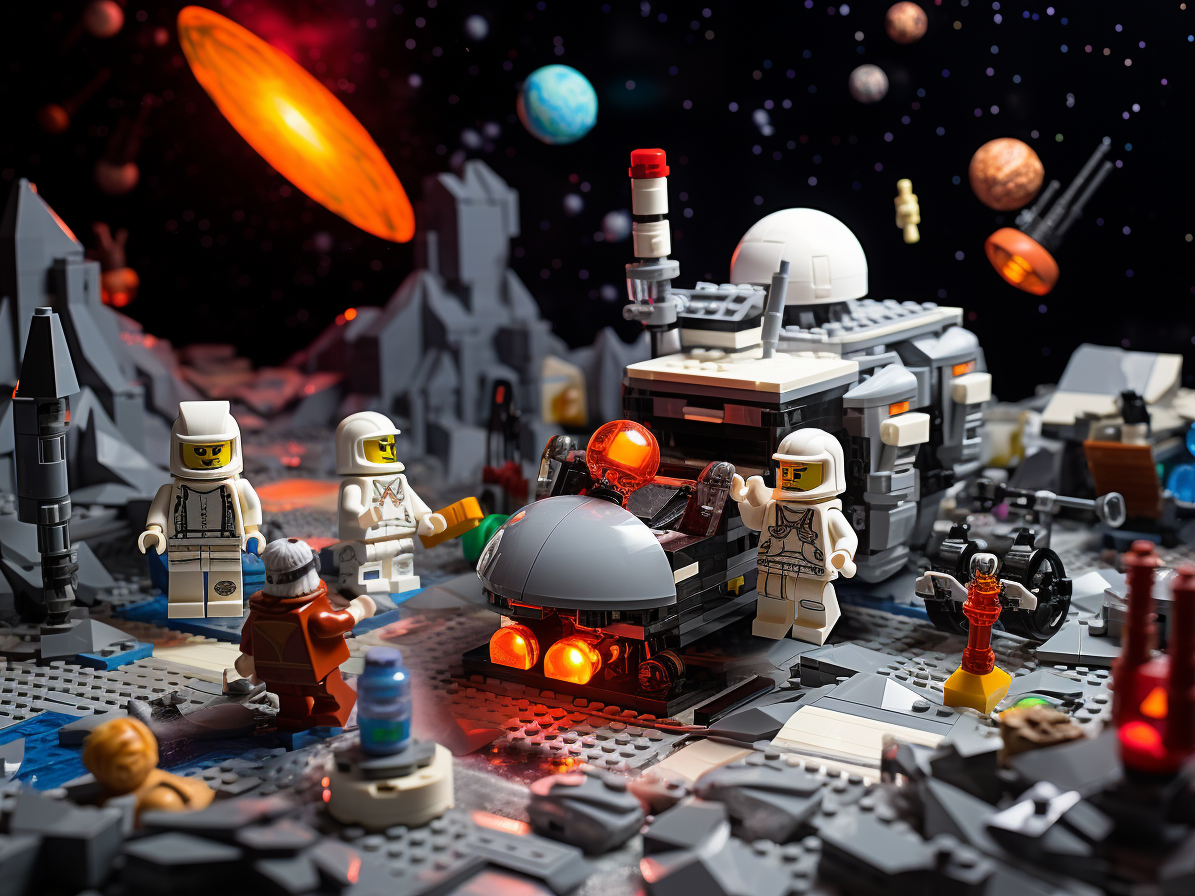 Broderie Diamant - Lego de l'Espace  3