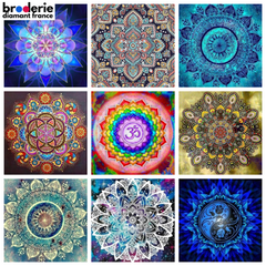 Broderie Diamant - Mandalas Psychédéliques Spirituels Colorés