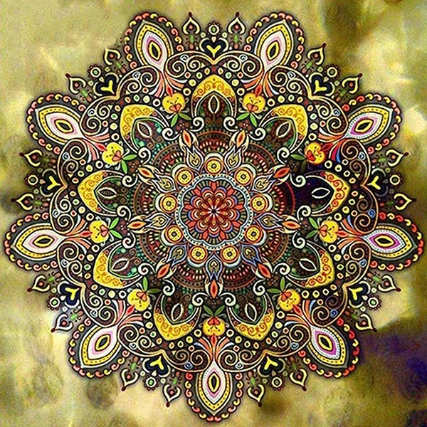 Broderie Diamant - Mandalas Psychédéliques Spirituels Colorés  3