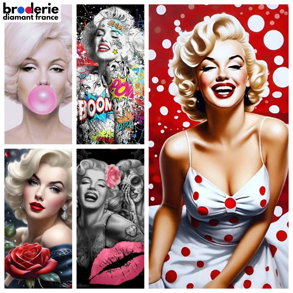 Broderie Diamant - Marilyn Monroe Pin Up