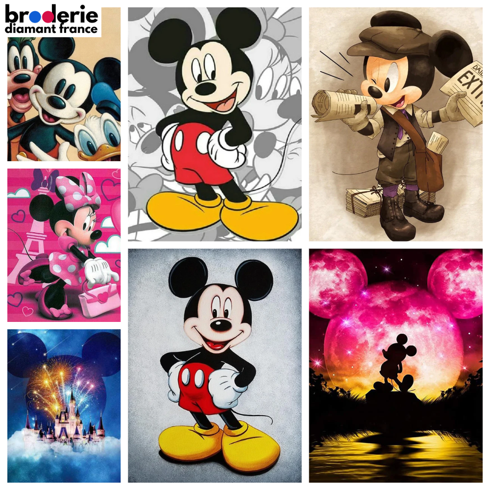 Broderie Diamant - Mickey et Minnie 2