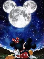 Broderie Diamant - Mickey et Minnie  5