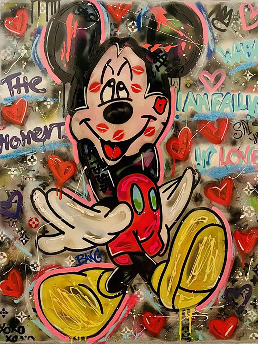 Broderie Diamant - Mickey Street Art 2  2