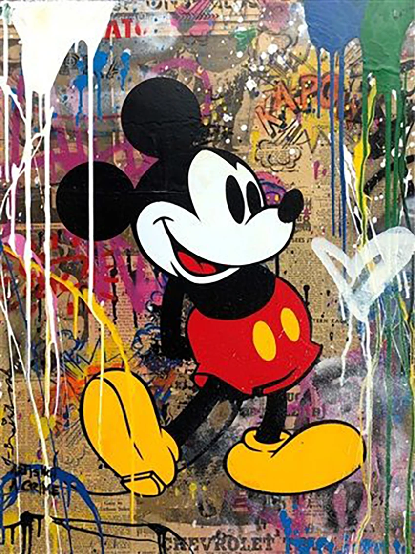 Broderie Diamant - Mickey Street Art 2  1