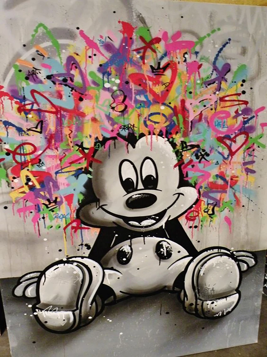 Broderie Diamant - Mickey Street Art 2  6