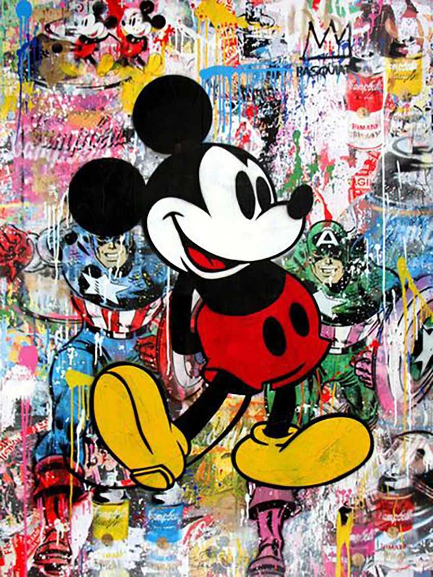 Broderie Diamant - Mickey Street Art 2  7