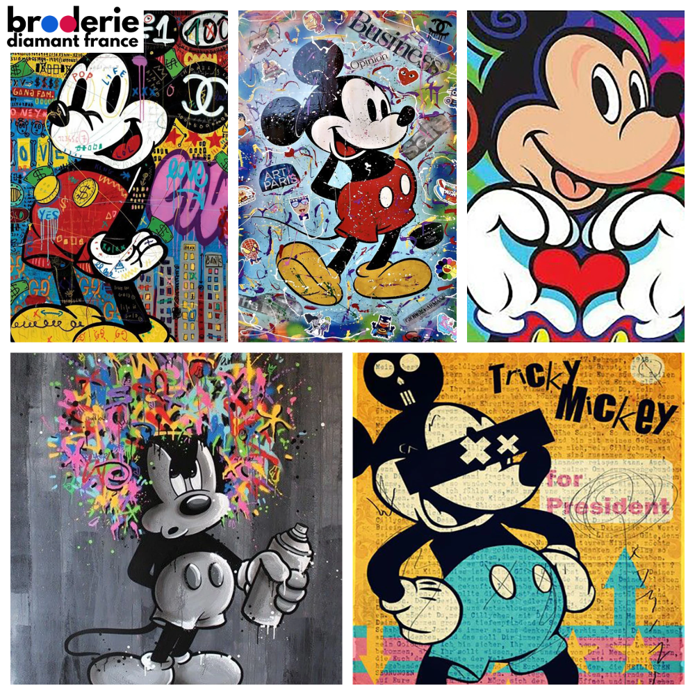 Broderie Diamant - Mickey Street Art