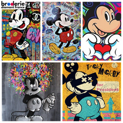 Broderie Diamant - Mickey Street Art