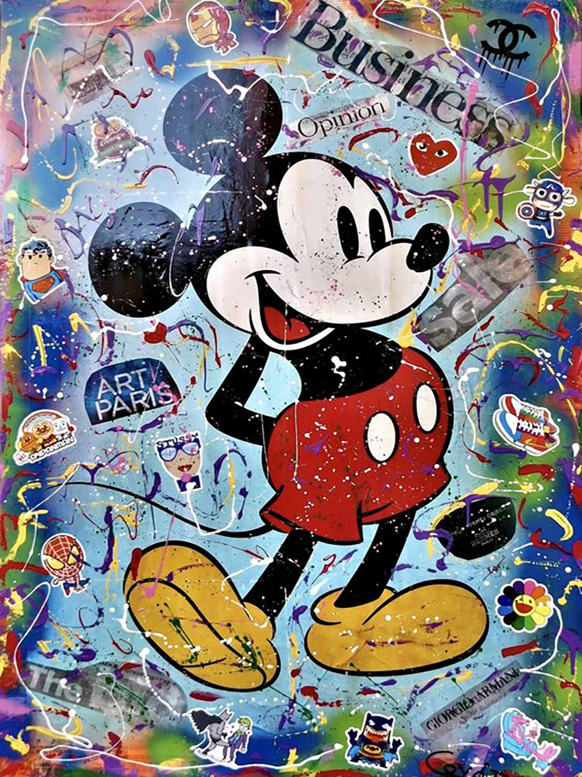 Broderie Diamant - Mickey Street Art  1