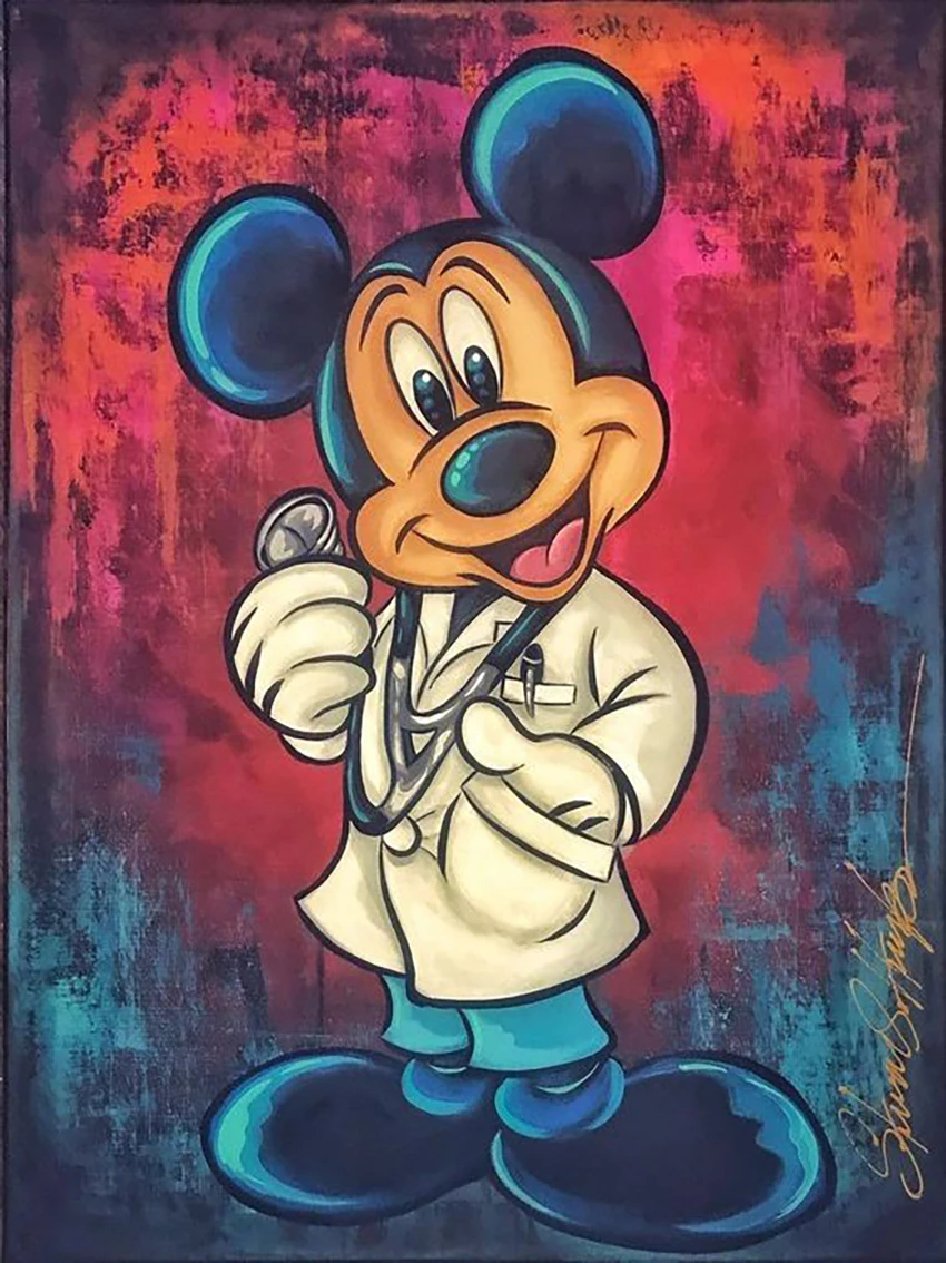 Broderie Diamant - Mickey Street Art  4