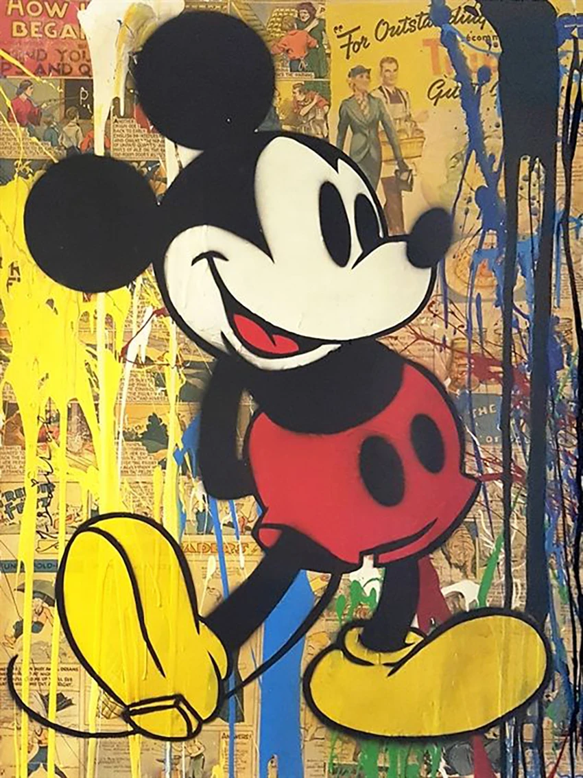 Broderie Diamant - Mickey Street Art  6