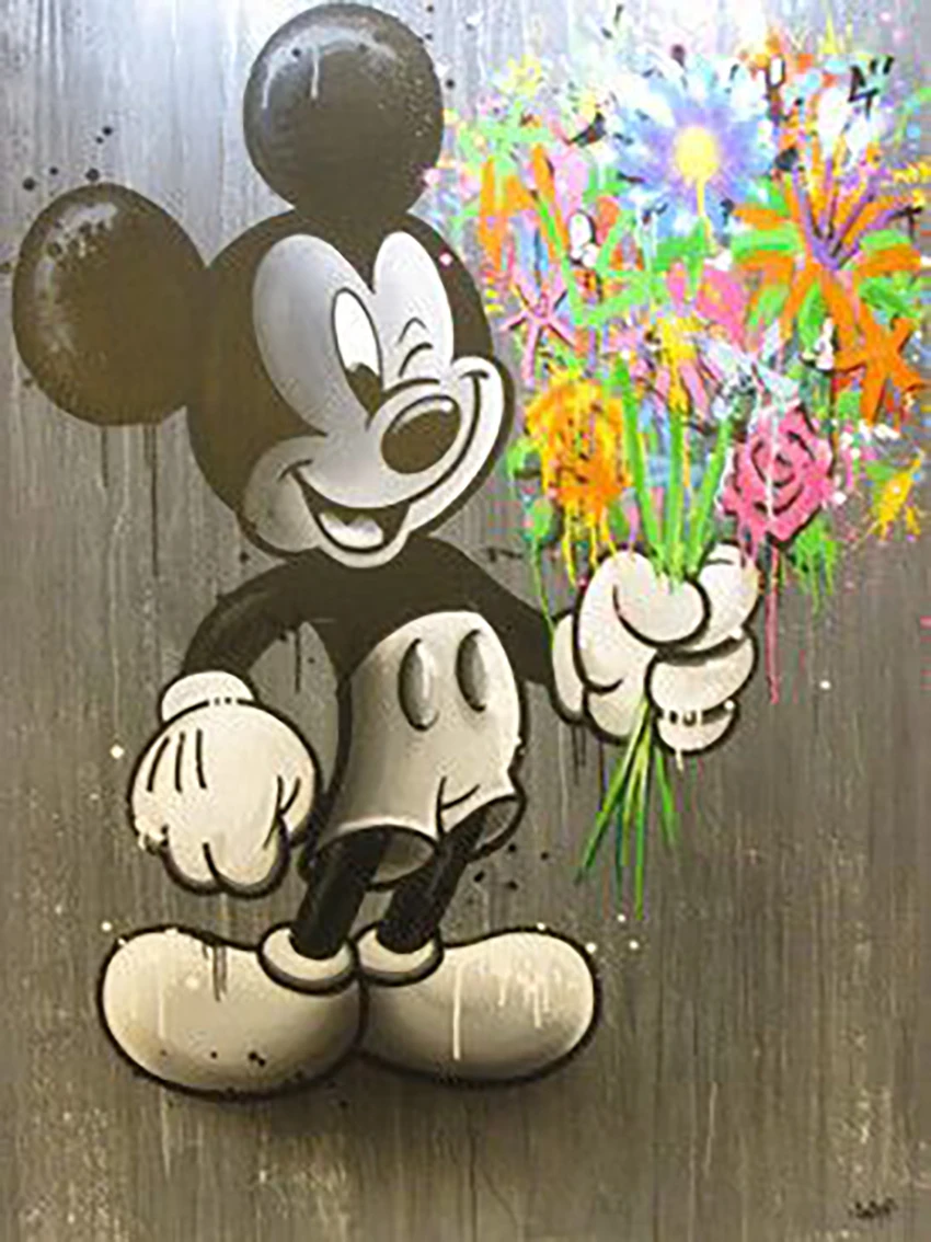 Broderie Diamant - Mickey Street Art  7