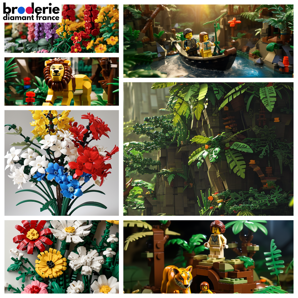 Broderie Diamant - Lego Nature