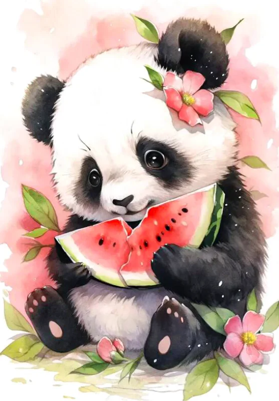 Broderie Diamant - Pandas  2