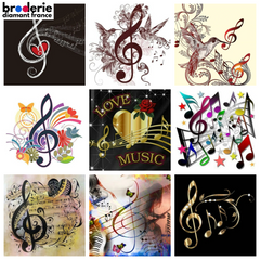 Broderie Diamant - Partitions de Musique