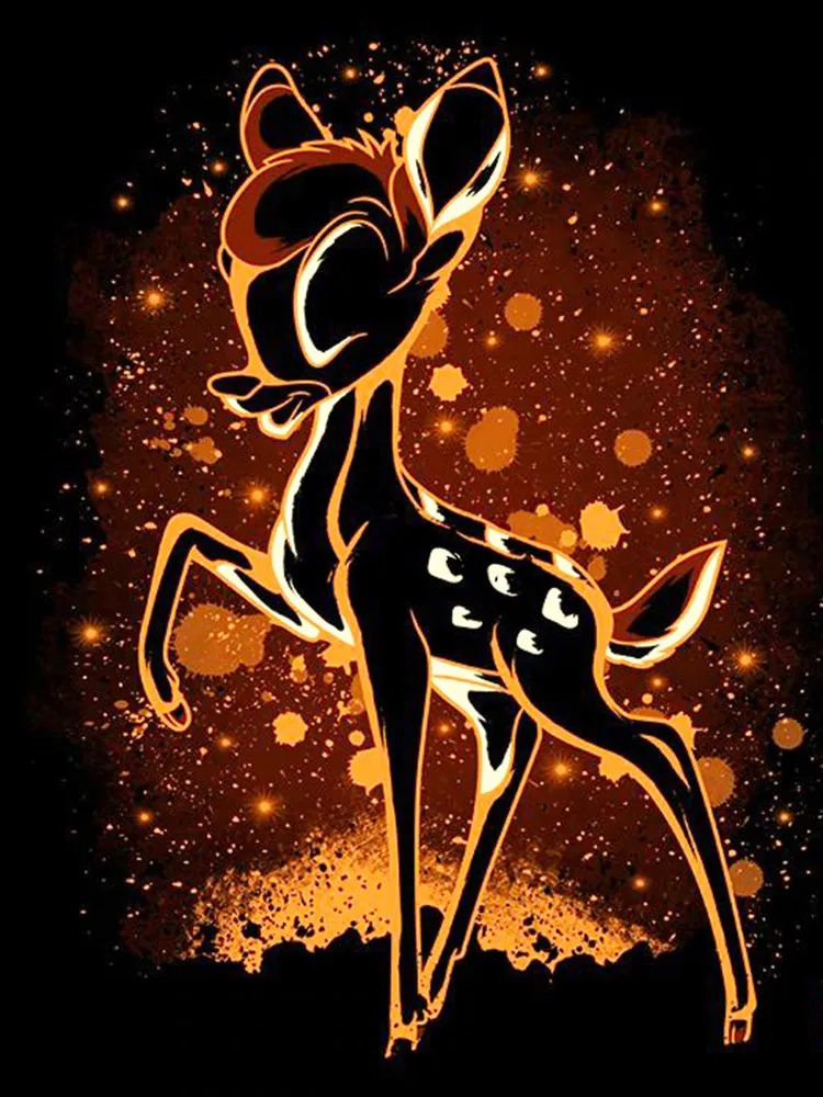 Broderie Diamant - Personnages de Disney Classiques Colorés  Bambi